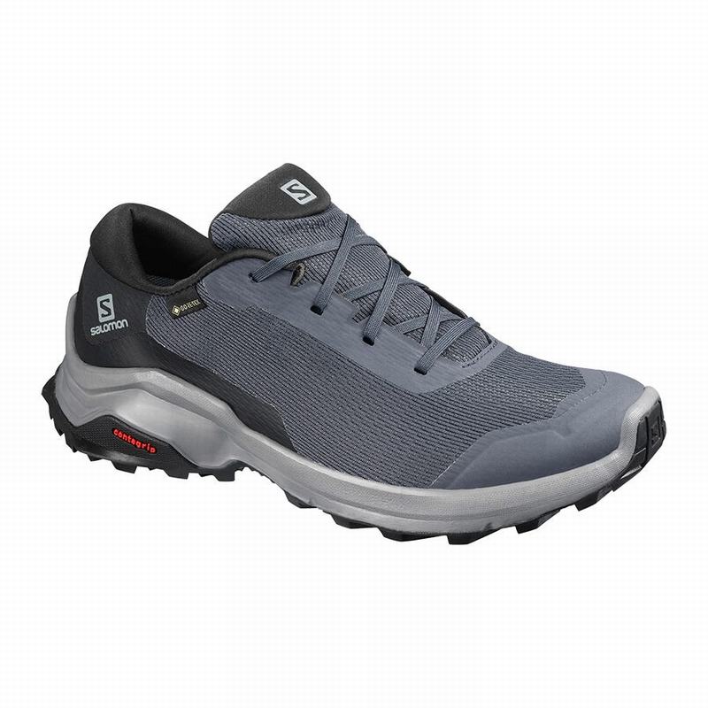 SALOMON X REVEAL GORE-TEX Philippines - Women's Hiking Shoes - Dark Blue/Black | 931074-KXR